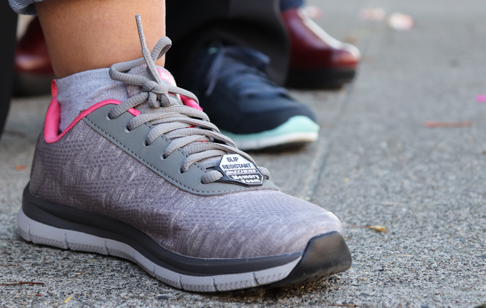 Skechers shoes examples for Caregiver Kicks program